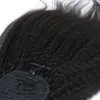 Afro gekinky gerade menschliches Haar Pferdeschwanz f￼r schwarze Frauen brasilianische jungfr￤uliche Haare Brachzug Pferdeschwanz Haarverl￤ngerungen 1020 Zoll