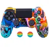 Pelle cassa della gomma di silicone del gel Soft Cover per Sony Playstation 4 PS4 controller di protezione di caso per PS4 Pro Slim Gamepad Controle