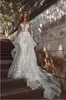 Guangdong Modren di alta qualità bianco profondo scollo a V treno staccabile abito da sposa Union Fashion sexy Vestido De Novia abito da sposa abito da sposa