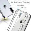 Capas de telefone transparentes para iPhone 14 13 12 11 mini Pro MAX XS XR 8 7 Plus Samsung S20 TPU 1,5 mm Capa protetora à prova de choque transparente