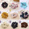 78 stijlen dame meisje haar scrunchy ring elastische haarbanden pure kleur luipaard plaid grote darm sport dance scrunchie haarband