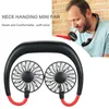 Ventilador portátil de deporte portátil Ventilador de manos libre Mini USB RECARGABLE REFRIEDE DUAL Ajuste de 360 ​​grados Cabeza de cuello colgante colgante