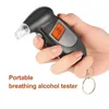 Profesyonel Alkolizm Test Alkol Nefes Test Cihazı LCD Ekran Analizör Dedektörü Test Aracı Anahtarlık Breathalizer Breathalyser Cihaz