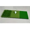 Aides à l'entraînement de golf 12''x24''Golf Intérieur Extérieur Tri-Turf avec Tees Hole Practice Portable