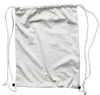 50 pz 45x35 cm sublimazione paillettes magiche zaino in bianco borse con coulisse sport all'aria aperta glitter stampa a trasferimento a caldo materiali di consumo fai da te