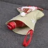 Linnen Kerstmis Kousen Xmas Tree Hanger Ornamenten Santa Sneeuwpop Herten Sok Snoep Gift Bag Xmas Decoration Party Accessoire JK1910