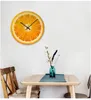 Meyve Duvar Saati Portakal Limon Meyve Kireç greyfurt Modern Mutfak Saat İzle Ev Dekorasyonu Tropikal Meyve Wall Art Timepiece