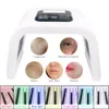 7 kleuren opvouwbare LED-therapie Machine Huidverjonging Gezichtsmasker Acne Remover Anti-rimpel Spa Photon-apparaat