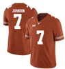 Erkek Texas Longhorns Özel Kolej Futbolu Brunt Orange White Herhangi bir İsim Numarası Watson McCoy Young 11 Ehlinger Humphrey Sterns Jersey