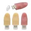 Funny Finger Fish على شكل USB محرك أقراص فلاش PVC ناعم المطاط USB مخصص 16 جيجابايت 32GB 64GB