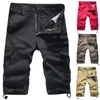 feitong Men's Casual Shorts Solid Outdoor Pocket Beach Work short Hommes Cargo Shorts men cargo plus size shorts#g35