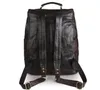 Designer-Genuine leather men's personality leather shoulder backpack head leather backpack