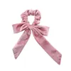 Schoonheid vrouwen fluwelen boog streamer scrunchies haar touw bind bind elastische haarbanden paardenstaarthouder meisjes haaraccessoires 15 stks