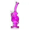 Pink color unique glass bong glass water pipe feb egg oil rig glass bong smoking pipe