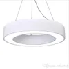 Minimalismo moderno Annulus Lampade a sospensione a led Sospensione a sospensione Illuminazione a sospensione per ufficio Apparecchi di illuminazione a sospensione rotonda in metallo opaco