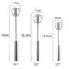 Halbautomatischer Schneebesen, manuell, selbstdrehend, Edelstahl-Schneebesen, Handmixer, selbstdrehend, Eiermixer, Heim- und Küchenutensilien