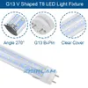 Stock in US + 4ft led tube 36W Warm Cool White 1200mm 4ft SMD2835 192pcs Super Bright Led Fluorescent Bulbs AC85-265V