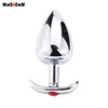 MwOiiOwM Bundas estimulação da próstata Massageador de aço inoxidável Jóias Cristal Butt Plug metal Plug Anal Erótico Toy Sexo para Mulheres Homens