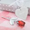 Rosa artificiale San Valentino Amanti dei fiori Rosa di cristallo Regali di nozze Piccolo regalo Bomboniere festive Forniture Fiori