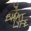 Personalizado de alta qualidade nova fonte hiphop ouro 18k nome pendant