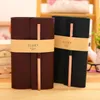 1 Leather PU Cover+2 Notebook+1 Wood Pencil Stationery Retro Office Business Note Book Blank Diary Paper Traveler Notepad Supply