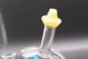 Mini Glass Bong Hookahs With Luminous Ball 14mm joint Recyler Dab Rig Percolator Rotatable Beaker Bongs