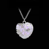 Heart Shaped Pendant Necklace Luminous Pendants in Dark Hollow out Type