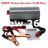 Freeshipping 1000W Power Inverter Modifined Sine Wave DC 12V naar AC 220V Voltage Transformer Converter voor huishoud / elektrisch