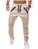 Heren joggers broek zwart marine fitness casual afdrukken mode joggers joggingbroek onder mannen casual designer broek