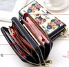 Shipping High Quality Free England Women Cartoon Bear Lovely Long Wallet Coin Pures High-end Designer Zipper Gift Billfold Bag 003 9483 -end