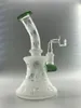 Glass Bong Hosahs Waterpipes Recycler Oil Rig Water Bongs Rökning Pipe Dab Rigs Shisha Beaker med 14mm banger