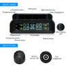 AutoLover C260 Tire Pressure Monitoring System Solar TPMS Universal Real-time Tester LCD Screen with 4 External Sensors