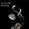 New Beveled Edge 3mm Wall 4mm Bottom Quartz Banger With Glass Spinning Carb Cap Male Female Joints Quartz Nails Suitfor Glass Smoking