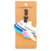 10pcs Travel Accessories Creative Luggage Tag Animal Cartoon Silica Gel Suitcase ID Addres Holder