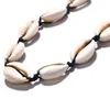 10Pcslot nouvelle mode hawaïenne blanc noir corde chaîne colliers pour femmes Vintage à la main coquille clavicule colliers bijoux de plage 4756737