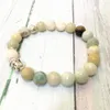 MG0614 Новый дизайн Buddha Head Energy Bracete Натуральный Amazonite ручной работы браслет эмоции Браслет Бесплатная доставка