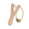 Wooden Material Hunting Slingshot Rubber String Fun Traditional Kid Outdoors Sling Shots Interesting Hunting Props Shooting Toys YDL019