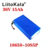 Liitokala 36V 20Ah 30Ah 25Ah 15Ah 18650 리튬 배터리 팩 전기 스쿠터 오토바이 자전거 BMS 및 42V 2A 충전기 T 플러그