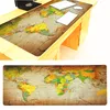 Portable Fold World Map Mouse Pads Gaming Stor Mousepad Gamer Big Computer Mousemat Office Desk Mat Keyboard Pad Wrist Resten för spel