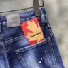 Neue Marke für modische europäische und amerikanische Herren-Freizeitjeans, hochwertiges Waschen, reines Handschleifen, Qualitätsoptimierung LT124