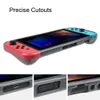 Yoteen TPU case for Nintendo Switch Full Cover Travel Case Protective Soft TPU Built-in Comfort Padded Hand Grips Transparent