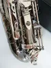 Nowe Niemcy JK SX90R Keilwerth Saksofon Alto Czarny Nickel Srebrny stop Alto Sakso -Mosiężne instrument muzyczny z Case Usta COP3306191
