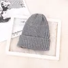 Chapeau d'hiver chaud de haute qualité pour femme Candy Colory Colorie Hats Soft Elastic Triped Wool Hat Lady Casual Catch Ski Caps DBC VT0914