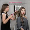 Fer à friser professionnel bigoudi rouleau Waver outils de coiffure Salon Styler affichage Lcd bigoudis Rotation Curl baguette 9mm SH1907279660334