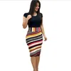 Summer Dress Printed Office Midi Pencil Dress Large Women Dress Bodycon Bandage Dress