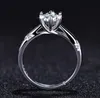 Promesse romantique réglable Wedding Glisten Ring Zircon Stone Couronne de fiançailles pour femmes bijoux doigt DHA12240E