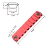 Czarny / czerwony / tan / niebieski / różowy / szary / fioletowy / trawa zielony / oliwka Green 9 Colors_9 Slots Keymod Second Picatinny Mount Adapter Rails Segment