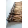 6D-1 Extensions de cheveux pré-collés Remy kératine cheveux humains 100g / 200 brins 18 "20" 22 "24 pouces usure rapide 20 couleurs en option sortie d'usine en gros