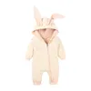 Retail Ins Baby Big Ears Rabbit Romper Onepiece Rompers Spädbarn Toddle Onesies Jumpsuits Kids Triangular Climbing Clothes Children6750779