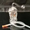 Four skull bone pot Wholesale Glass Hookah, Glass Water Pipe Fittings, Free Shipping